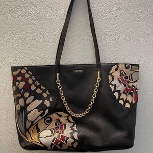 Calvin Klein Bag with Appliqué Gold Hardware